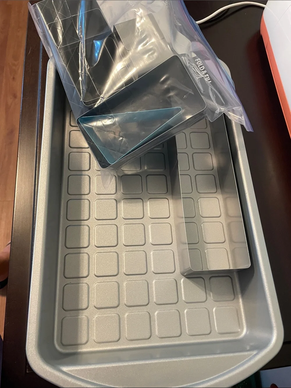 The Pampered Chef Numbers and Letters Cake Pan with Teal Letter Inserts